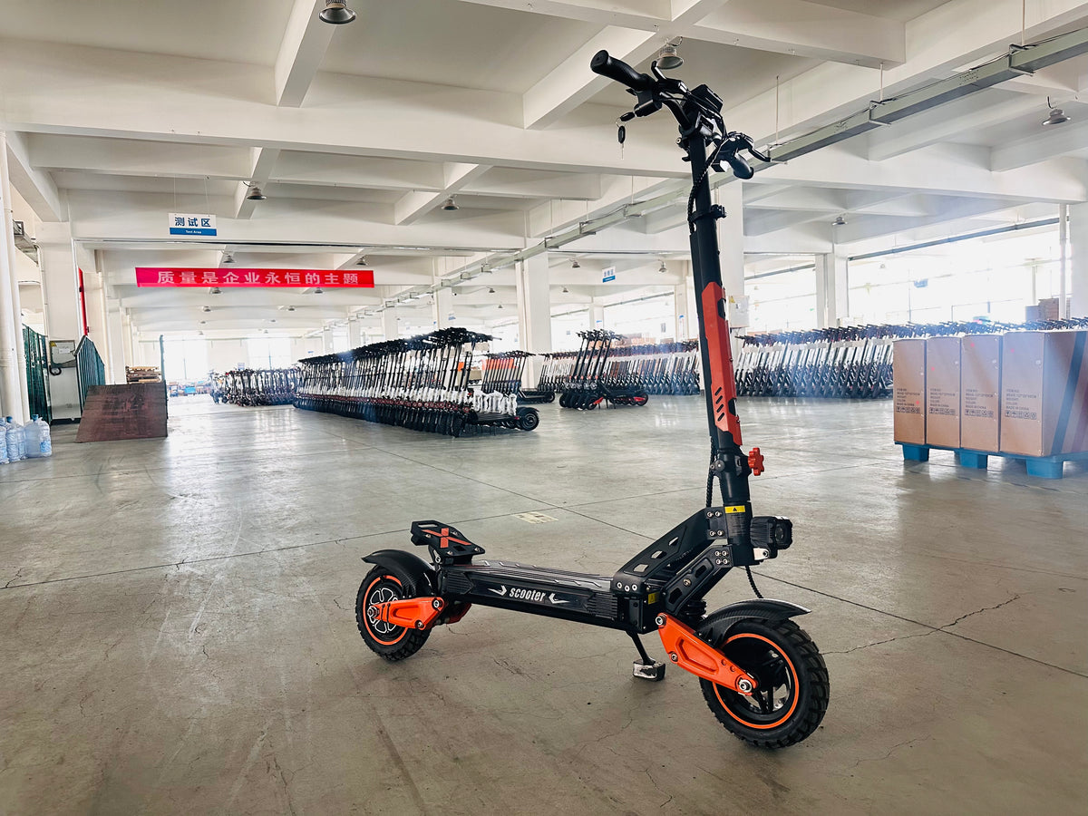 Supports OEM/ODM and LOGO customization, single-drive 48V 21AH lithium battery folding scooters, and two-wheel flatbed scooters